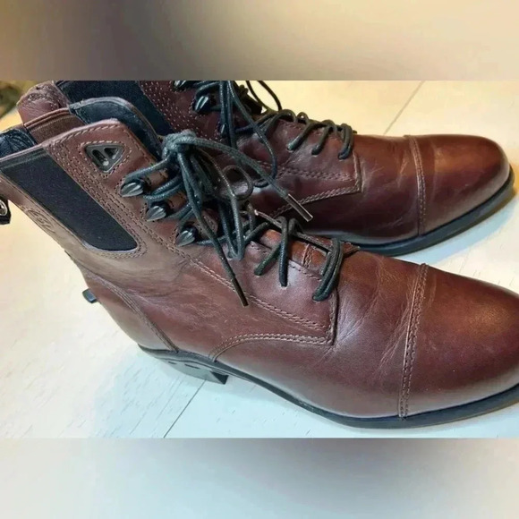Ariat® Performer Zip Women's Paddock Boot  Dark Brown Lace Up High Top Size:6B - Picture 1 of 11